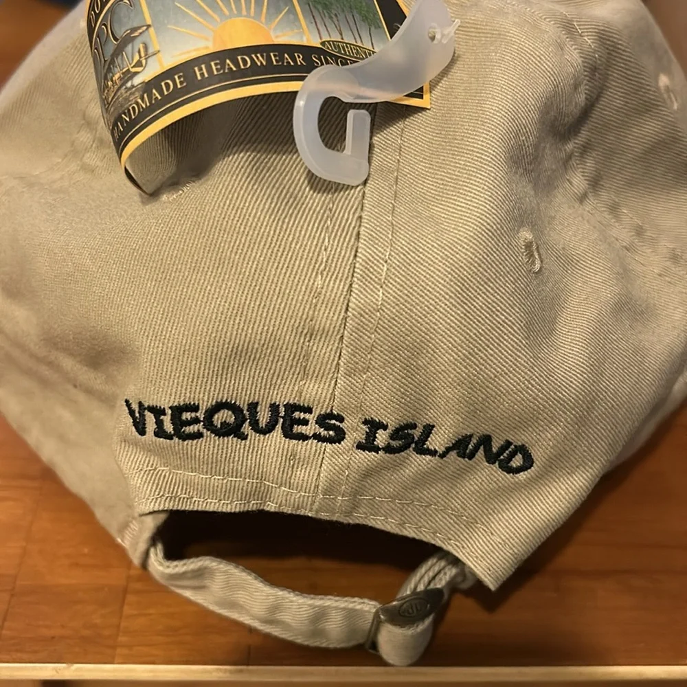 NWT COQUI FIRE VIEQUES Adjustable Cap w Fire Breathing Coqui Frog Embroidery